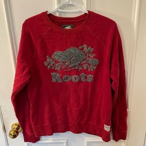 Rare Wool Beaver Logo Roots Sweatshirt